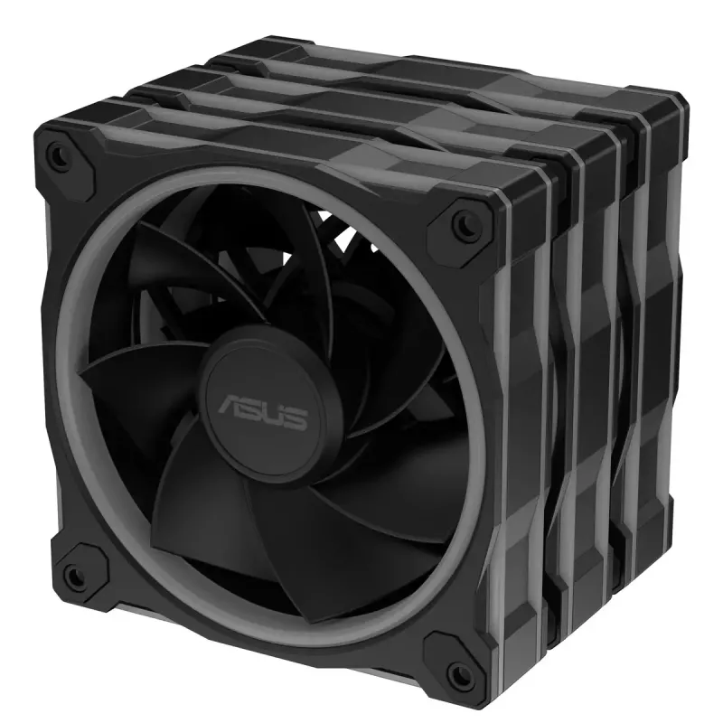 ASUS Prime MR120 ventiliatorius ARGB Reverse Juoda 3in1 Kompiuterio korpusas 12 cm 3 vnt.