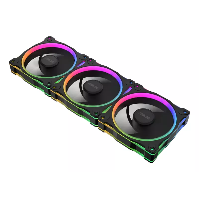 ASUS Prime MR120 ventiliatorius ARGB Reverse Juoda 3in1 Kompiuterio korpusas 12 cm 3 vnt.