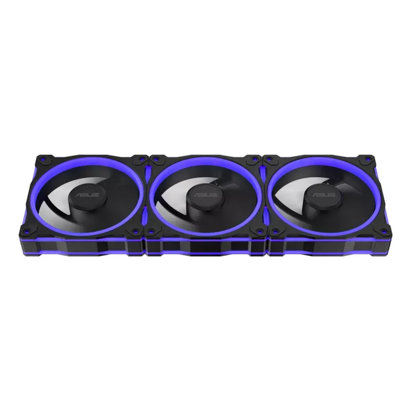 ASUS Prime MR120 ventiliatorius ARGB Reverse Juoda 3in1 Kompiuterio korpusas 12 cm 3 vnt.
