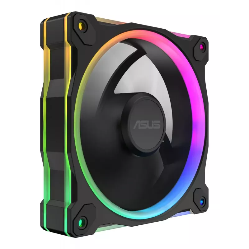 ASUS Prime MR120 ventiliatorius ARGB Reverse Juoda 3in1 Kompiuterio korpusas 12 cm 3 vnt.