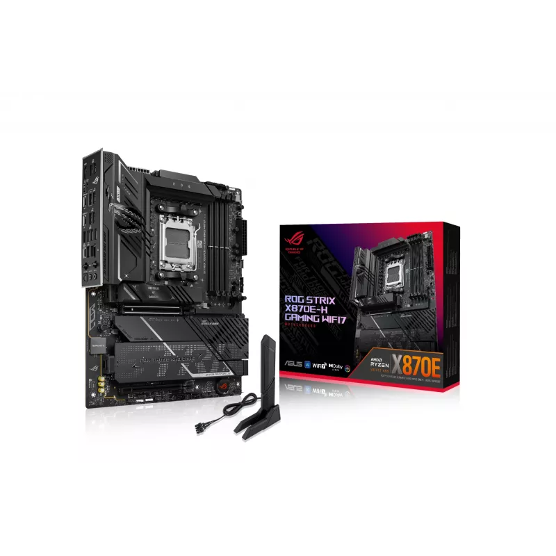 Motininė plokštė ASUS ROG STRIX X870E-H GAMING WIFI7 ATX Socket AM5 DDR5, 256GB, Wi‑Fi 7, 5Gb Ethernet