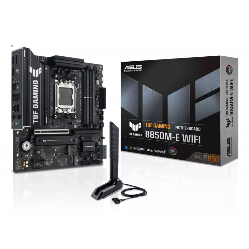 Motininė plokštė ASUS TUF GAMING B850M-E WIFI AMD B850 Socket AM5 micro ATX