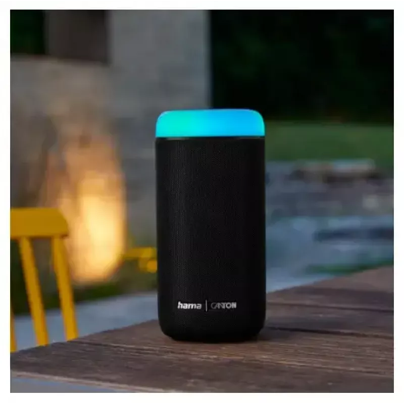 Bluetooth garsiakalbis CANTON Glow Pro by HAMA, juodas, 3,5 mm lizdas, LED šviesos efektai