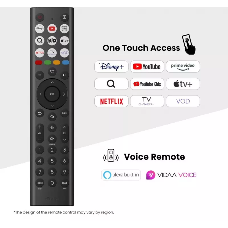 Hisense 50E77Q PRO 127 cm (50 colių) 4K Ultra HD išmanusis televizorius su Wi-Fi, juodas