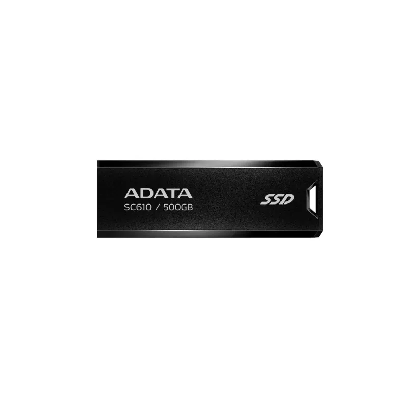 USB atmintinė ADATA SC610 500GB USB Type-A 3.2 Gen 2 (10 Gbit/s) 550/500 MB/s, juoda