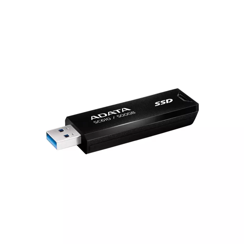 USB atmintinė ADATA SC610 500GB USB Type-A 3.2 Gen 2 (10 Gbit/s) 550/500 MB/s, juoda