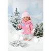 Lėlių drabužių rinkinys BABY born Rožinis paltukų rinkinys 43cm Sulankstomas