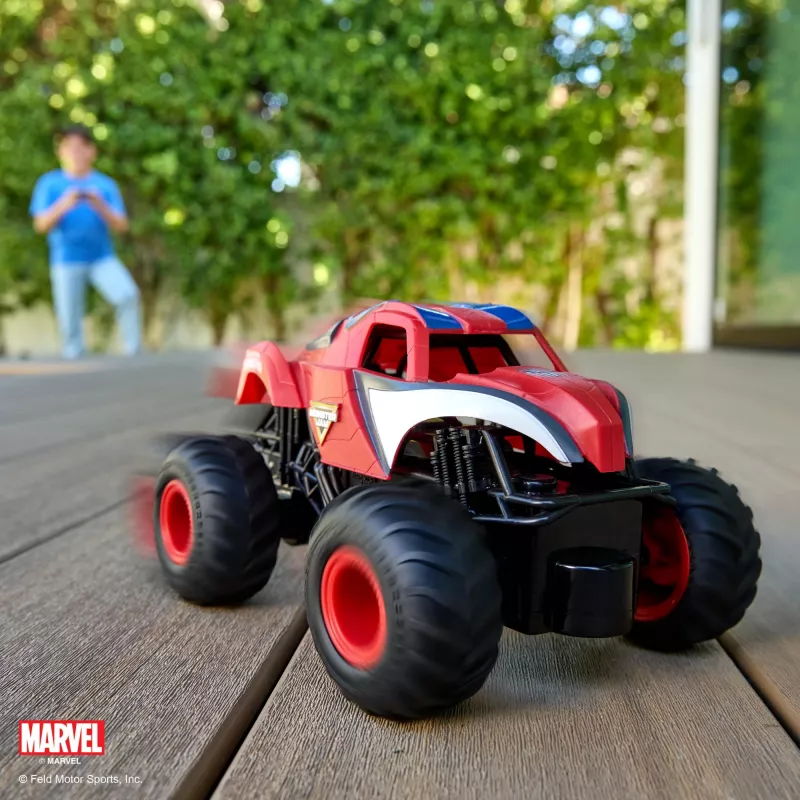 Monster Jam, Marvel The Amazing Spider-Man RC Monster Truck, 1:24 skalė, vaikiški žaislai berniukams ir mergaitėms nuo 4 metų