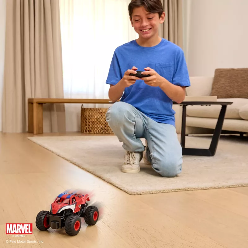 Monster Jam, Marvel The Amazing Spider-Man RC Monster Truck, 1:24 skalė, vaikiški žaislai berniukams ir mergaitėms nuo 4 metų