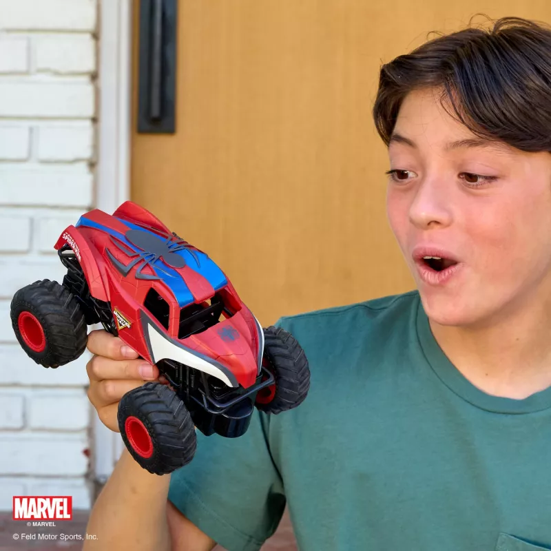 Monster Jam, Marvel The Amazing Spider-Man RC Monster Truck, 1:24 skalė, vaikiški žaislai berniukams ir mergaitėms nuo 4 metų