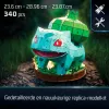 4D Build, Pokémon Bulbasaur 3D modelio rinkinys, Pokémon figūrėlė, Kanto pirmųjų partnerių kolekcija, stalo dekoras, 195 detalės, nuo 12 metų