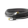 Tinklo kabelis Goobay 91590 RJ-45 Cat7 1 m Juodas