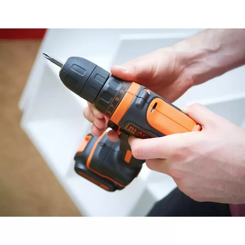 Pistol Grip Drill Juoda & Decker BDCDD12-QW, Keyless, 1.5 Ah