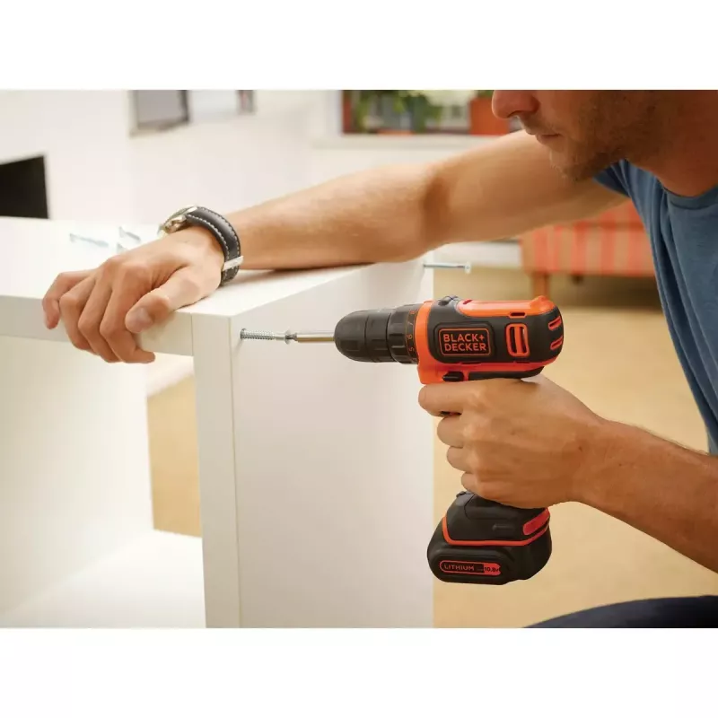 Pistol Grip Drill Juoda & Decker BDCDD12-QW, Keyless, 1.5 Ah