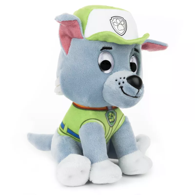 PAW Patrol GUND Oficialus Rocky žaislas su parašo perdirbimo uniforma, pliušinis žaislas, minkštas gyvūnėlis nuo 1 metų, 6 colių