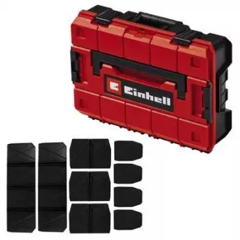 Smulkių detalių dėžutė Einhell E-Case S-F Polipropileninė Juoda Raudona 42x28x9,5 cm