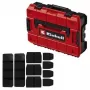 Smulkių detalių dėžutė Einhell E-Case S-F Polipropileninė Juoda Raudona 42x28x9,5 cm