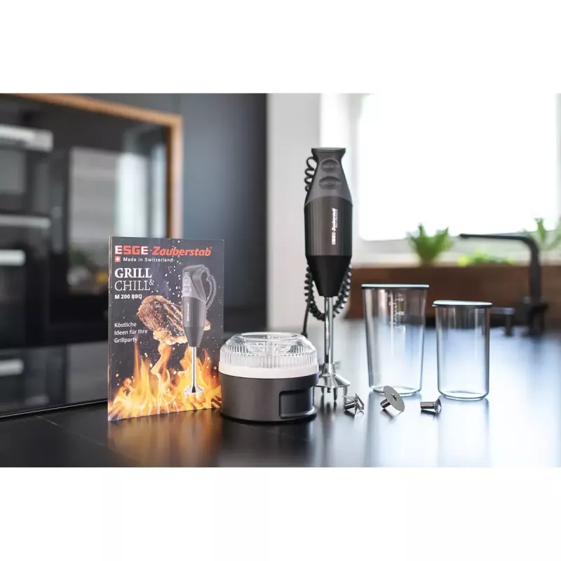 ESGE M 200 BBQ 10 L panardinamas trintuvas 200 W juoda, chromuota