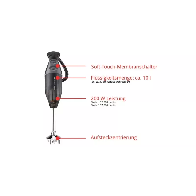 ESGE M 200 BBQ 10 L panardinamas trintuvas 200 W juoda, chromuota