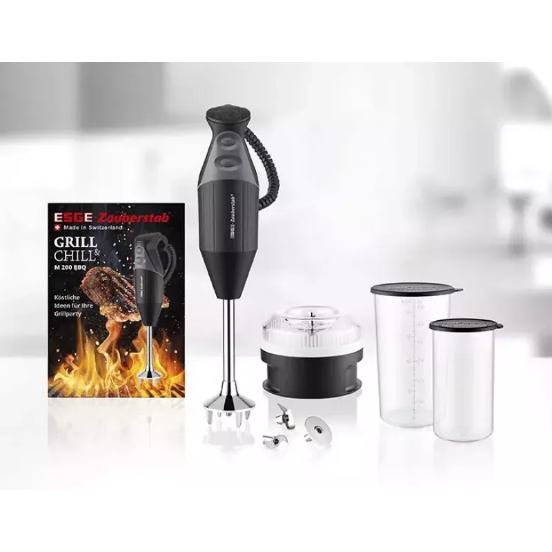 ESGE M 200 BBQ 10 L panardinamas trintuvas 200 W juoda, chromuota