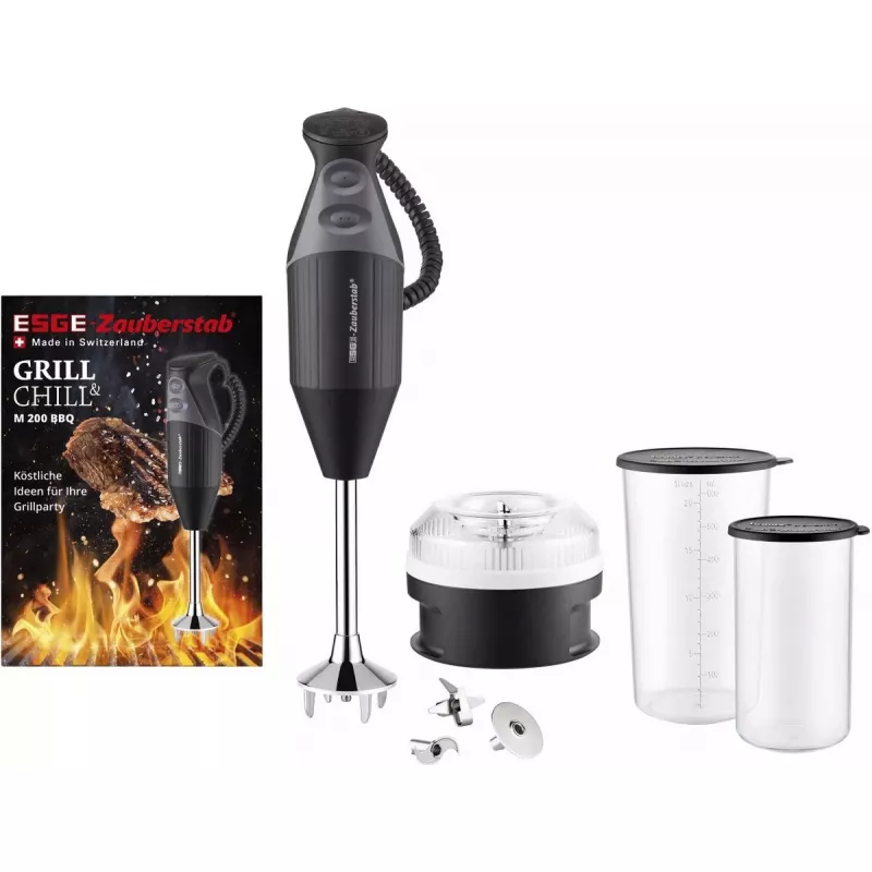 ESGE M 200 BBQ 10 L panardinamas trintuvas 200 W juoda, chromuota