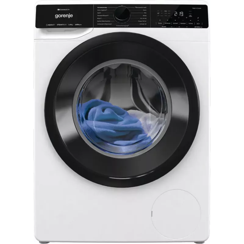 Skalbimo mašina Gorenje G600 WPNA94A1TS priekinio įkrovimo 9 kg 1300 aps./min. Balta A