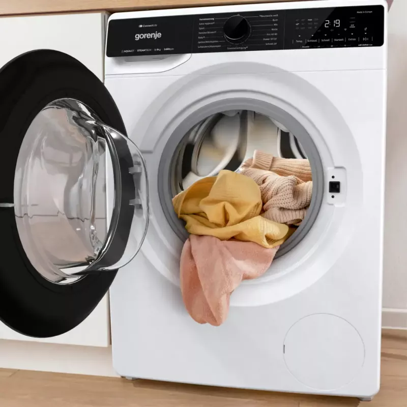 Skalbimo mašina Gorenje G600 WPNA94A1TS priekinio įkrovimo 9 kg 1300 aps./min. Balta A