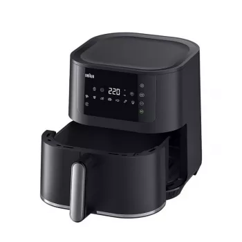 Karšto oro gruzdintuvė Braun Household MultiFry 5 HF5030 — 1700 W, 6,0 l krepšys, juoda/sidabrinė