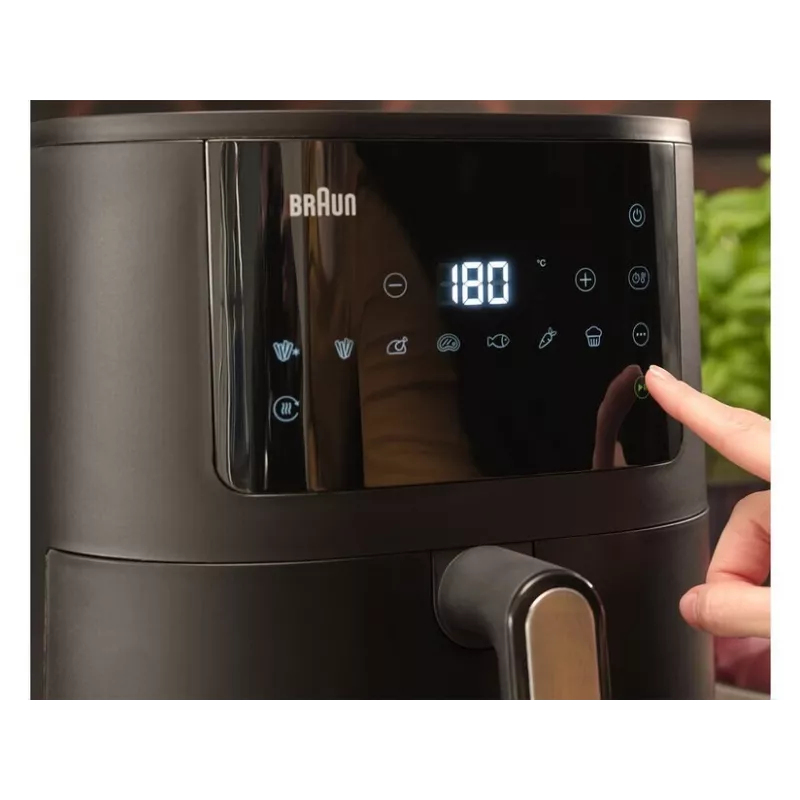 Braun MultiFry 3 Single 4,3 L atskirai stovinti 1500 W karšto oro gruzdintuvė juoda