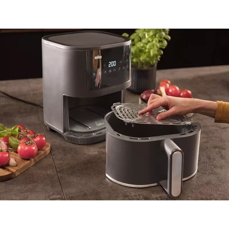 Braun MultiFry 3 Single 4,3 L atskirai stovinti 1500 W karšto oro gruzdintuvė juoda