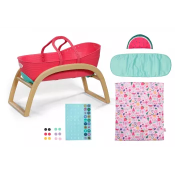Lėlių lopšys zapf creation BABY born 3-in-1 Pinplay — lėlių baldai, konvertuojamas lopšys/lova/nešynė