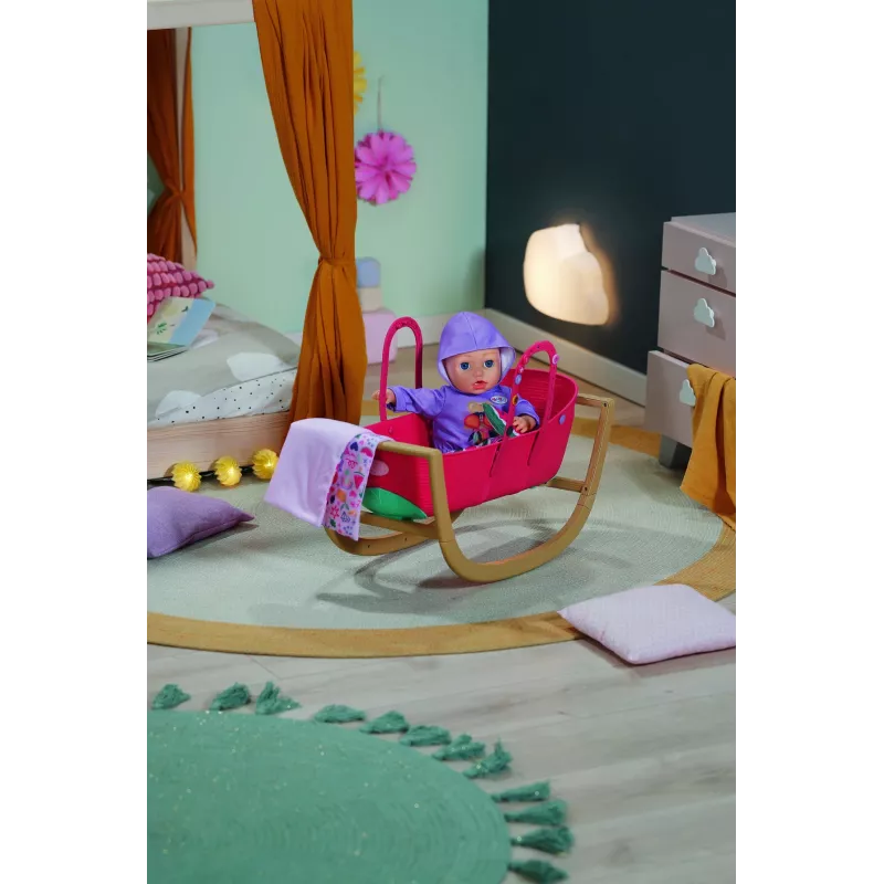Lėlių lopšys zapf creation BABY born 3-in-1 Pinplay — lėlių baldai, konvertuojamas lopšys/lova/nešynė