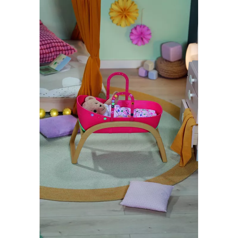 Lėlių lopšys zapf creation BABY born 3-in-1 Pinplay — lėlių baldai, konvertuojamas lopšys/lova/nešynė