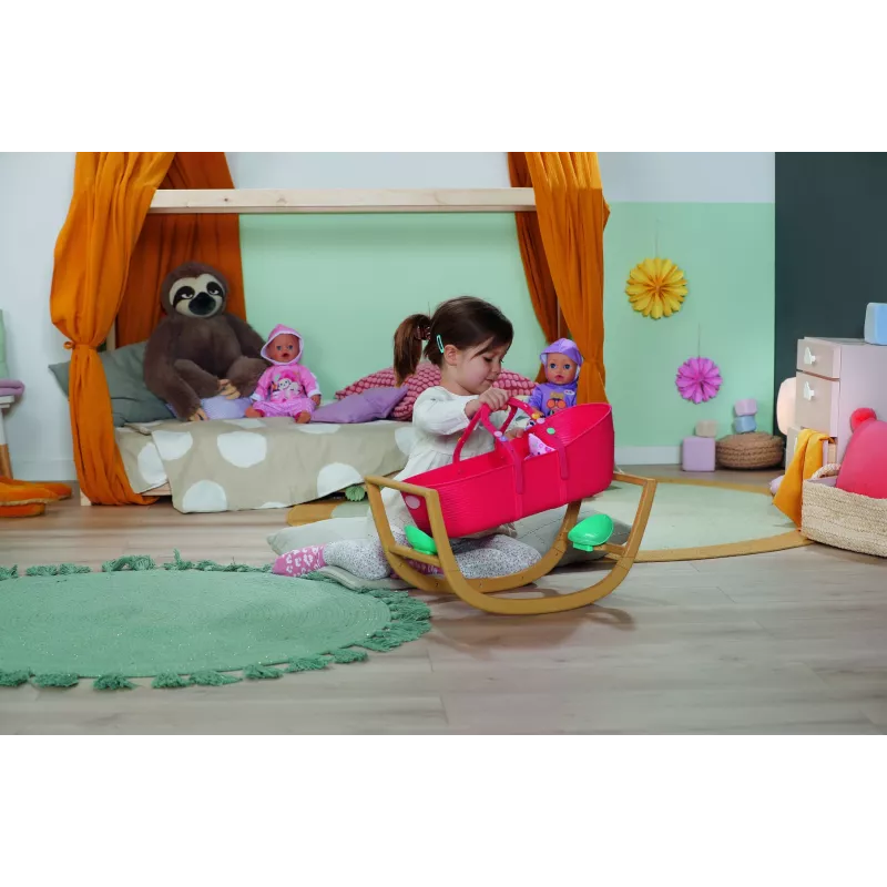 Lėlių lopšys zapf creation BABY born 3-in-1 Pinplay — lėlių baldai, konvertuojamas lopšys/lova/nešynė