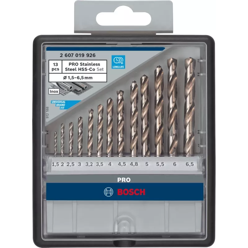 Grąžtų rinkinys Bosch HSS Twist Drill Bits Cobalt 2607019926