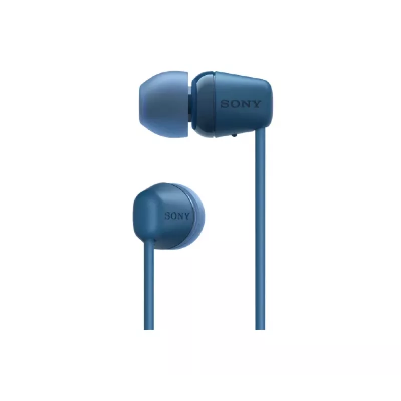 Sony WI-C100 ausinės belaidės į ausis įdedamos skambučiams / muzikai Bluetooth mėlynos