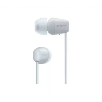 Sony WI-C100 ausinės belaidės į ausis įdedamos skambučiams / muzikai „Bluetooth“ baltos
