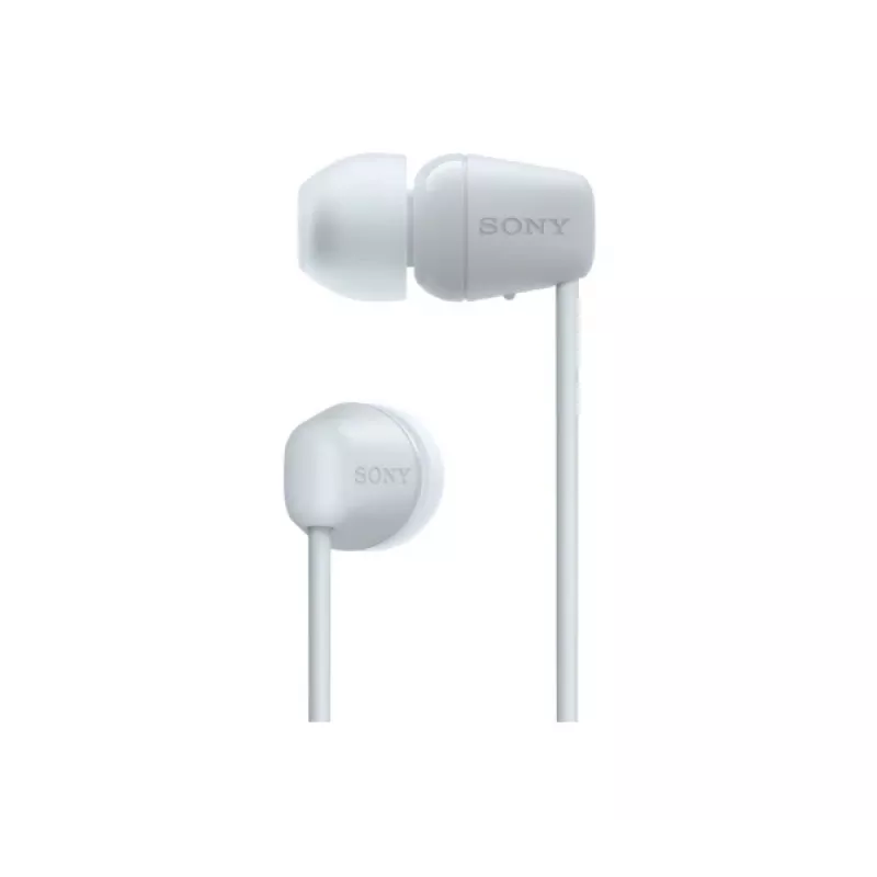Sony WI-C100 ausinės belaidės į ausis įdedamos skambučiams / muzikai „Bluetooth“ baltos