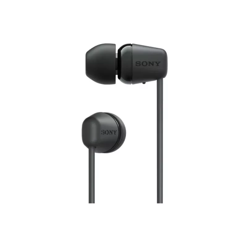 Sony WI-C100 ausinės belaidės į ausis įdedamos skambučiams / muzikai Bluetooth juoda