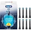 Oral-B iO Ultimate Clean pakaitinės šepetėlių galvutės – 8 vnt. pakuotė, juodos, skirtos puikiam apnašų šalinimui