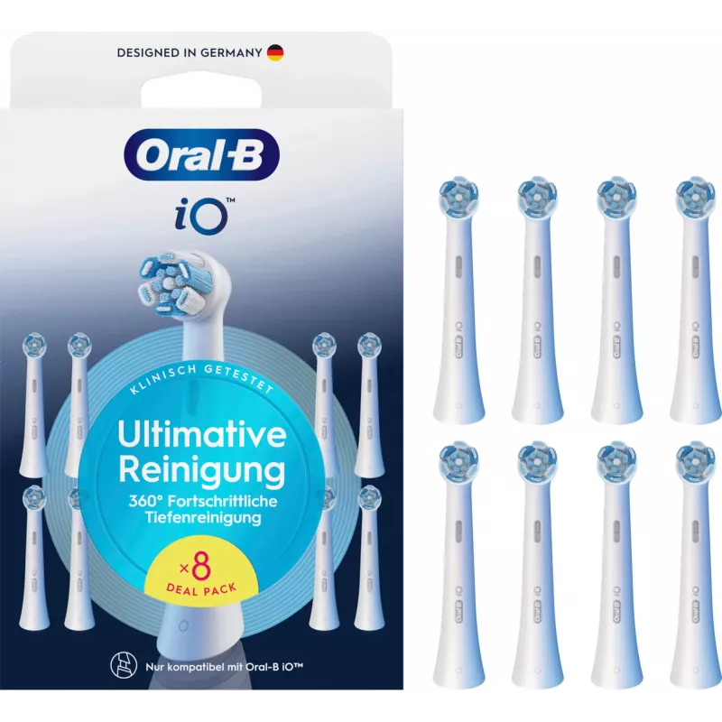 Oral-B 8700216778541 dantų šepetėlio galvutė 8 vnt. Balta