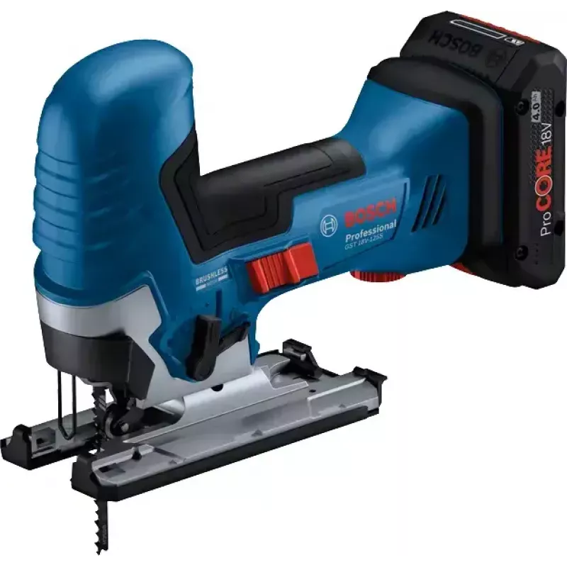 Bosch GST 18V-125 S PROFESSIONAL akumuliatorinis siaurapjūklis 3500 spm 1.9 kg