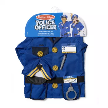 Melissa & Doug MPP RLP PoliceOfficerCstmRlplySet GML persirengimo kostiumas vaikui unisex uniforma