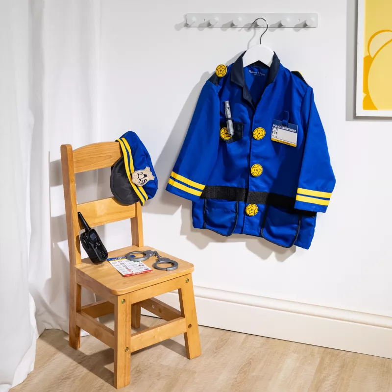 Melissa & Doug MPP RLP PoliceOfficerCstmRlplySet GML persirengimo kostiumas vaikui unisex uniforma
