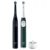 Elektrinis dantų šepetėlis BRAUN Oral‑B iO Series 2 Duo Juoda/Green, įkraunamas, modelis 62418