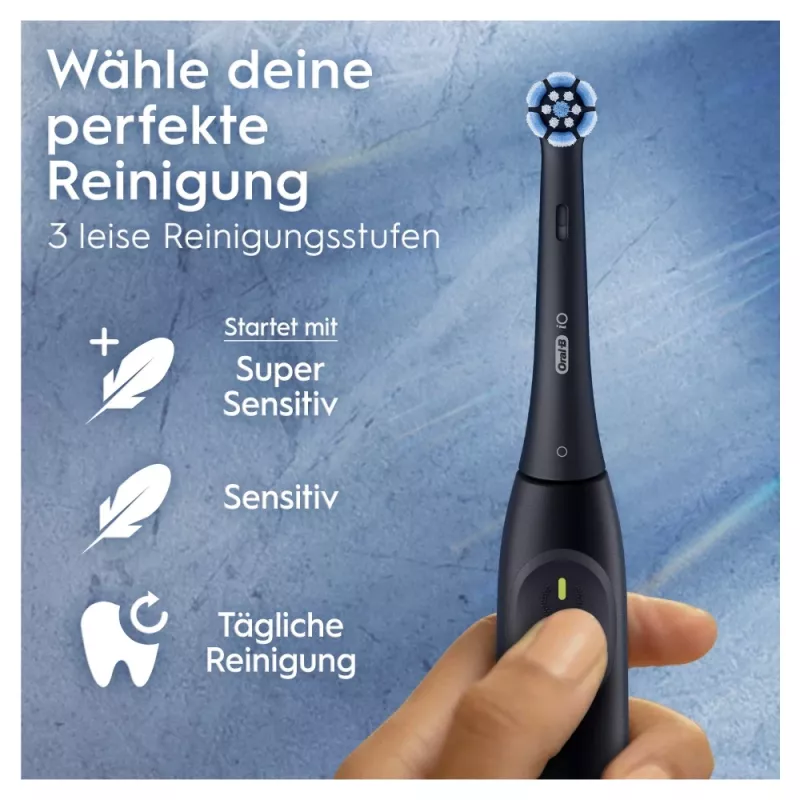 Elektrinis dantų šepetėlis BRAUN Oral‑B iO Series 2 Duo Juoda/Green, įkraunamas, modelis 62418
