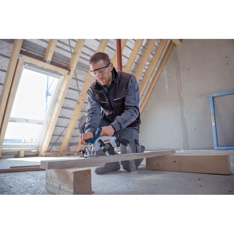 Bosch GKS 18V-57-2 L PROFESSIONAL 16,5 cm Juoda, Mėlyna, Sidabrinė 5000 aps./min.