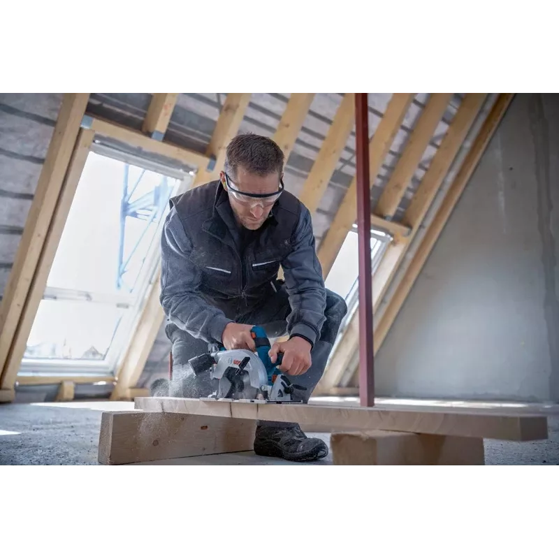 Bosch GKS 18V-57-2 L PROFESSIONAL 16,5 cm Juoda, Mėlyna, Sidabrinė 5000 aps./min.