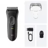 Foil shaver BRAUN Serie 3 3000S, Pilka, foil system, built-in NiMH baterija, AC/baterija power, 57×48×156 mm