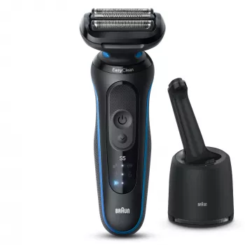 Braun Series 5 52-B7000cc folijos tipo skustuvas su kirpikliu, juodas, ličio jonų baterija
